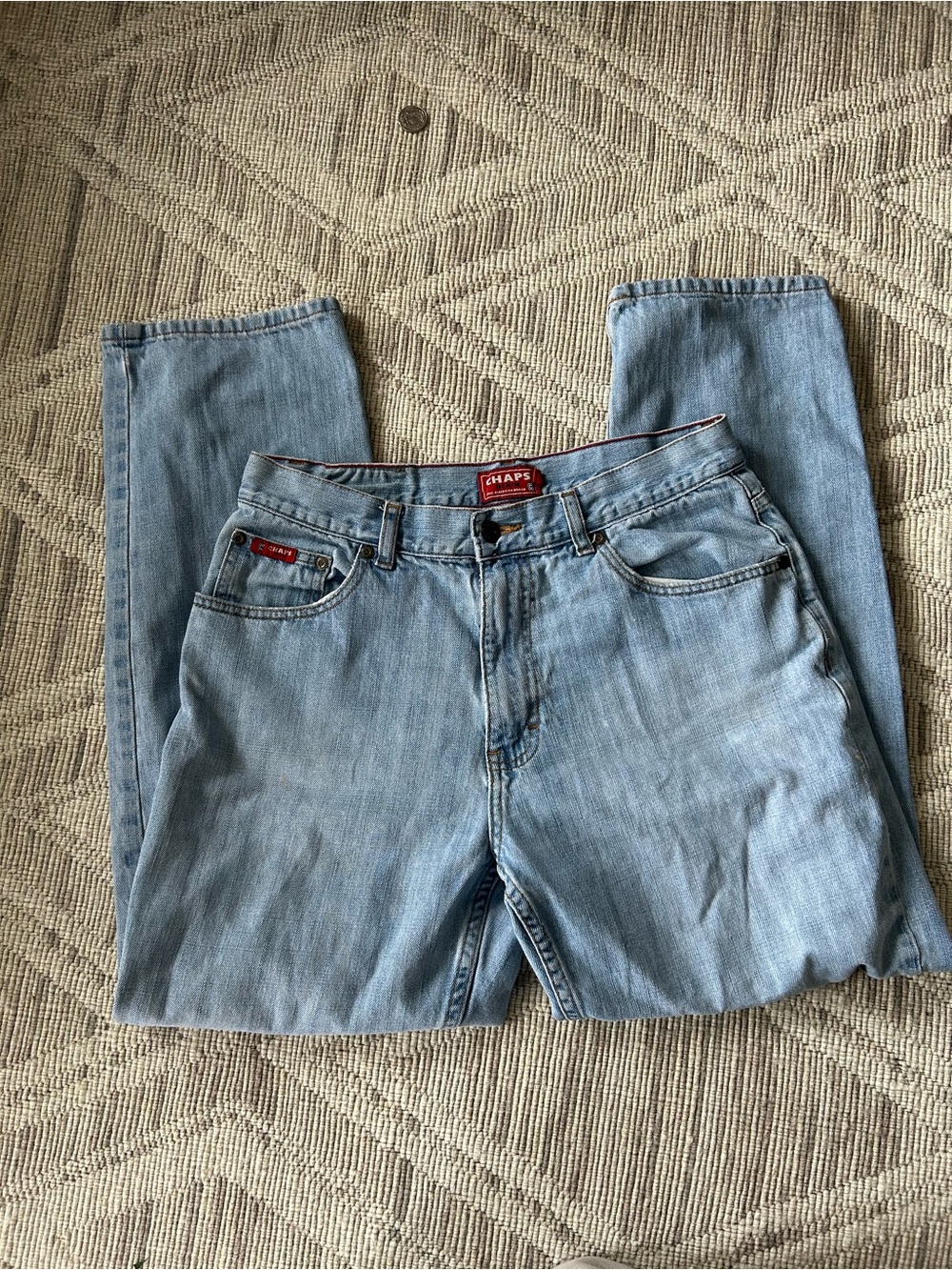 Chaps Men's Light Blue Relaxed Fit Jeans